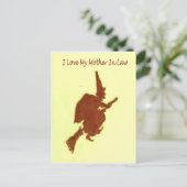 Ik hou van mijn moeder in de wet briefkaart (Staand voorkant)