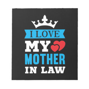 Ik hou van mijn moeder in de wet notitieblok