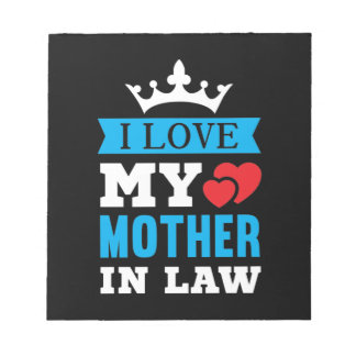 Ik hou van mijn moeder in de wet notitieblok