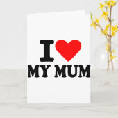 Ik hou van mijn moeder kaart (Gele Bloem)