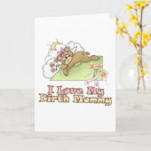 Ik hou van mijn moeder kaart (Gele Bloem)