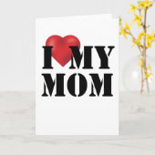 Ik hou van mijn moeder kaart (Gele Bloem)