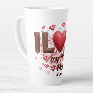 Ik hou van mijn moeder latte mok
