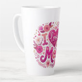 Ik hou van mijn moeder latte mok (Linkerhoek)