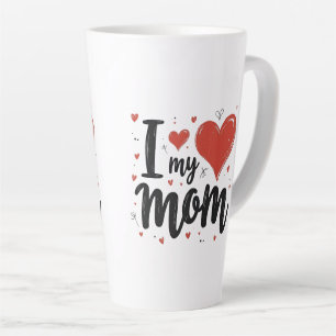 Ik hou van mijn moeder lieve kinderen  latte mok