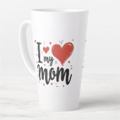 Ik hou van mijn moeder lieve kinderen  latte mok (Linkerhoek)