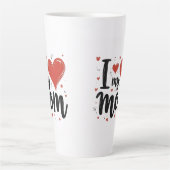 Ik hou van mijn moeder lieve kinderen  latte mok (Voorkant)