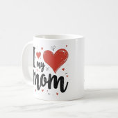 Ik hou van mijn moeder lieve schat kinderen  koffiemok (Voorkant links)