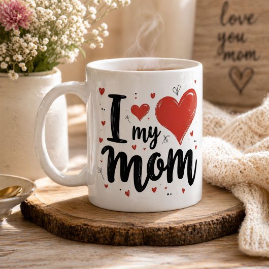 Ik hou van mijn moeder lieve schat kinderen  koffiemok