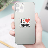 Ik hou van mijn moeder lieve schat kinderen  sticker (Telefoon)