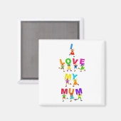 Ik hou van mijn moeder magneet (Voorkant / Achterkant)