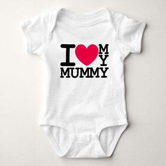 ik hou van mijn moeder mama baby kinder design romper (Voorkant)