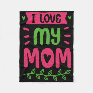 Ik hou van mijn moeder mama mama Gezegden Fleece Deken