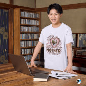 Ik hou van mijn moeder met aangepaste foto van mam t-shirt