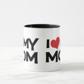 Ik hou van mijn moeder Moederdag Ringer Mok (Midden)