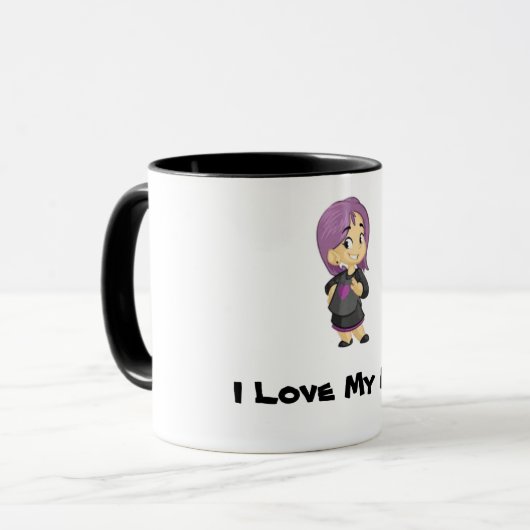 Ik hou van mijn moeder Mok (Voorkant links)