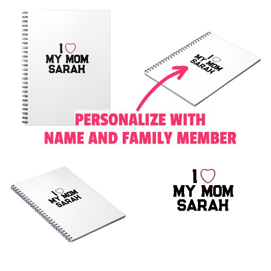 Ik hou van mijn moeder notitieboek