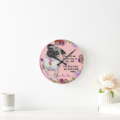 Ik hou van mijn moeder, Pug ClocK Ronde Klok (Huis)