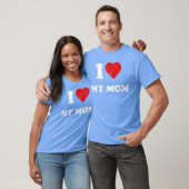 Ik hou van mijn moeder retro t-shirt (Unisex)
