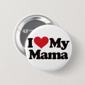 Ik hou van mijn moeder ronde button 5,7 cm (Voorkant /achterkant)