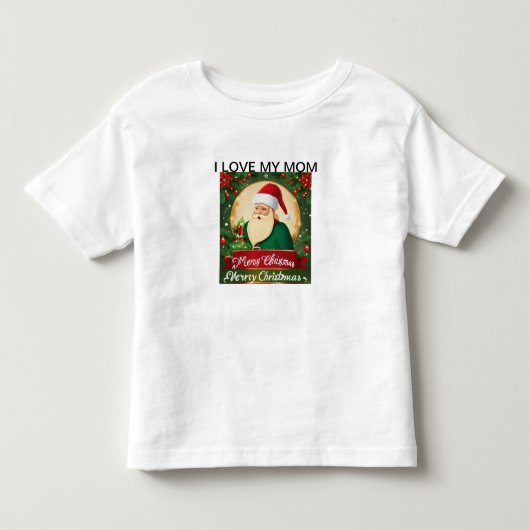 Ik hou van mijn moeder - Santa Christmas T-shirt (Voorkant)
