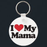 Ik hou van mijn moeder sleutelhanger<br><div class="desc">Ik hou van mijn mama. Zeg het luid en draag het trots. Ik heb dit ontwerp geplaatst op allerlei producten die variëren van t-shirts tot mokken. Het is een geweldige manier om je waardering en liefde voor je moeder te shows. Dit zijn geweldige cadeautjes om de dag van de moeder...</div>