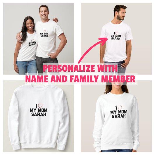 Ik hou van mijn moeder t-shirt