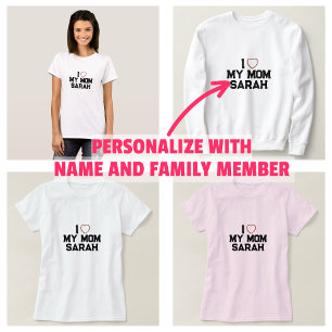 Ik hou van mijn moeder t-shirt