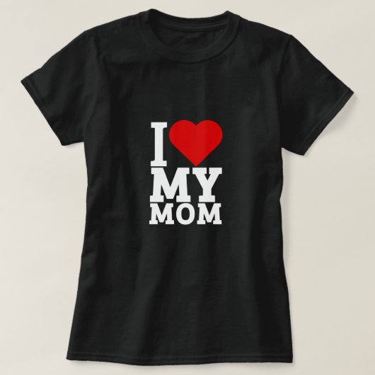 Ik hou van mijn moeder t-shirt (Design voorkant)