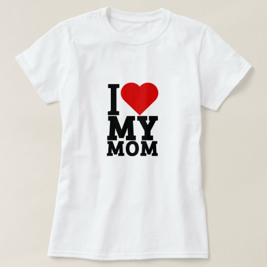 Ik hou van mijn moeder t-shirt (Design voorkant)