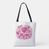 Ik hou van mijn moeder tote bag (Achterkant)