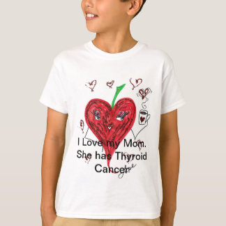 Ik hou van mijn moeder. Ze heeft schildklierkanker T-shirt