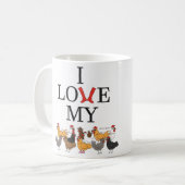 Ik hou van mijn Mok kippen (links) (Voorkant links)