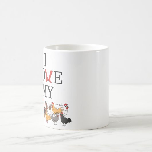 Ik hou van mijn Mok kippen (links) (Center)