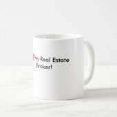 Ik hou van mijn Mok van de Real Estate Broker! (Voorkant rechts)