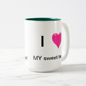 Ik hou van mijn Mok zoete thee (Voorkant rechts)