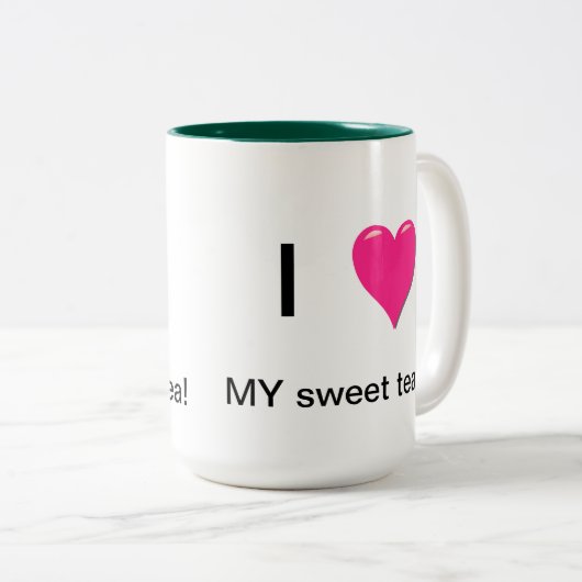 Ik hou van mijn Mok zoete thee (Voorkant rechts)
