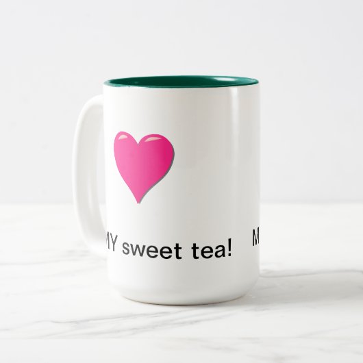 Ik hou van mijn Mok zoete thee (Voorkant links)