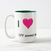 Ik hou van mijn Mok zoete thee (Links)