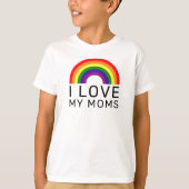 Ik hou van mijn Moms Rainbow Gay Pride T-shirt (Voorkant)