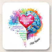 Ik hou van mijn mooie brein bier onderzetter (Voorkant)