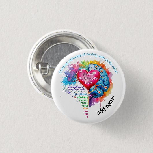 Ik hou van mijn mooie Button (Voorkant /achterkant)