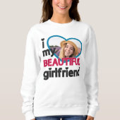 Ik hou van mijn mooie vriendin aangepaste foto trui (Voorkant)