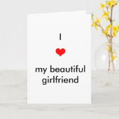 Ik hou van mijn mooie Vriendin Kaart (Gele Bloem)