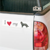 Ik hou van mijn Mudi Bumpersticker (Op Truck)