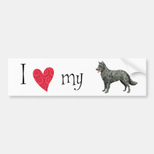 Ik hou van mijn Mudi Bumpersticker