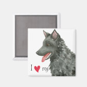 Ik hou van mijn Mudi Magneet (Voorkant / Achterkant)
