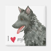 Ik hou van mijn Mudi Magneet (Voorkant)