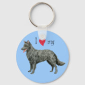 Ik hou van mijn Mudi Sleutelhanger (Voorkant)