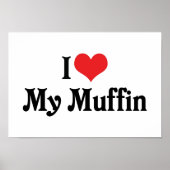 Ik hou van mijn Muffin Poster (Voorkant)